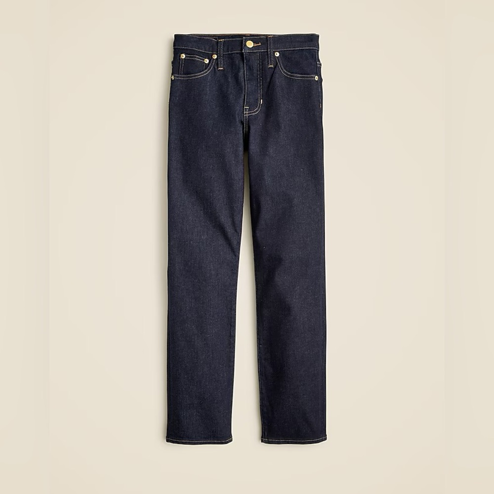 J,Crew Classic Mid-Rise Tall Slim Jean Resin Rinse Wash 31T Dark Denim 2000s - Picture 3 of 16